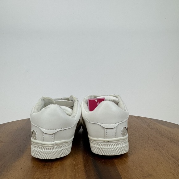 Little Kids Nina Esti White Glitter Heart‎ Low Top Sneakers Shoes Size 9 C GUC - Picture 6 of 8